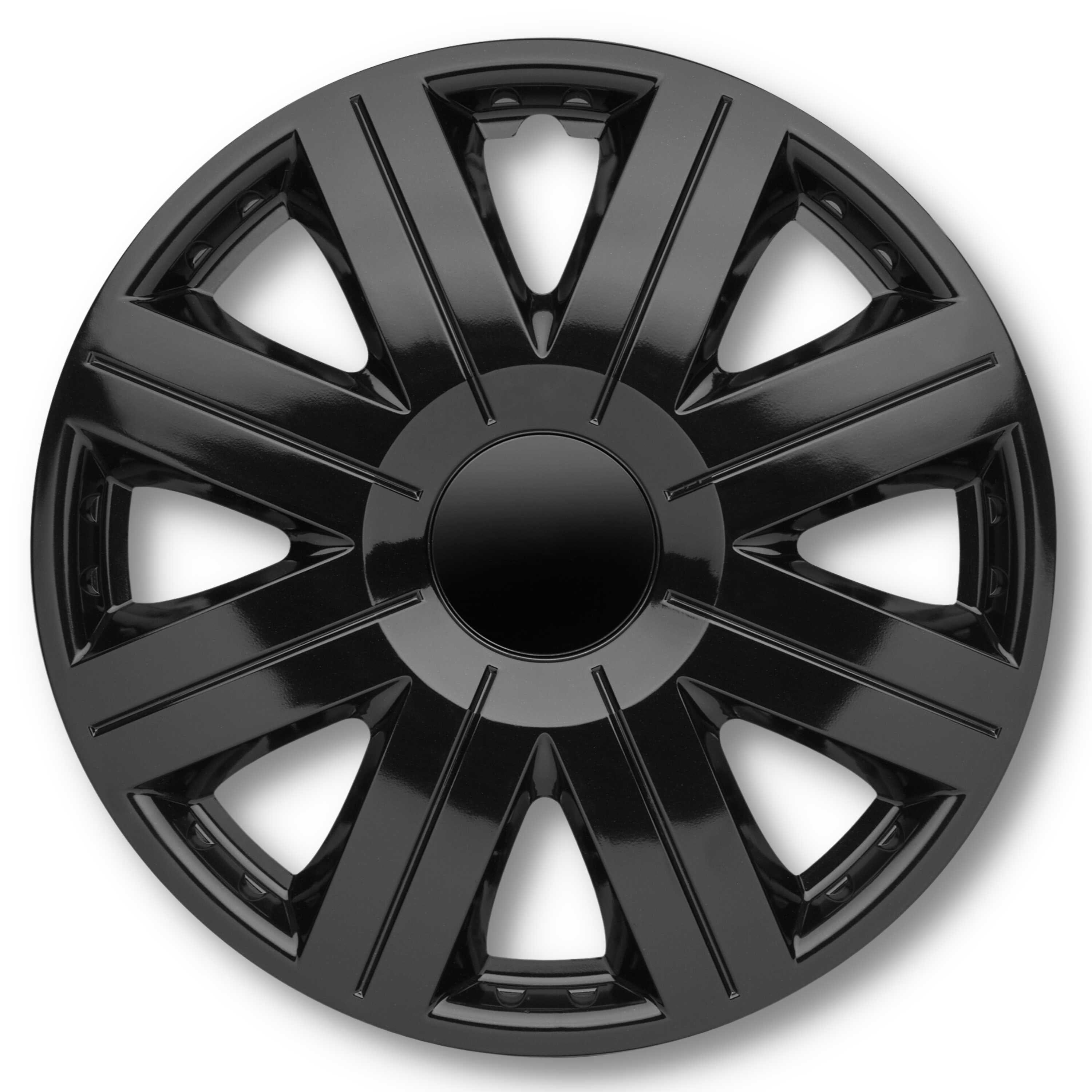 Radkappen silber - 4 Stück Cosmos Radzierblenden für Stahlfelgen 13-16 Zoll