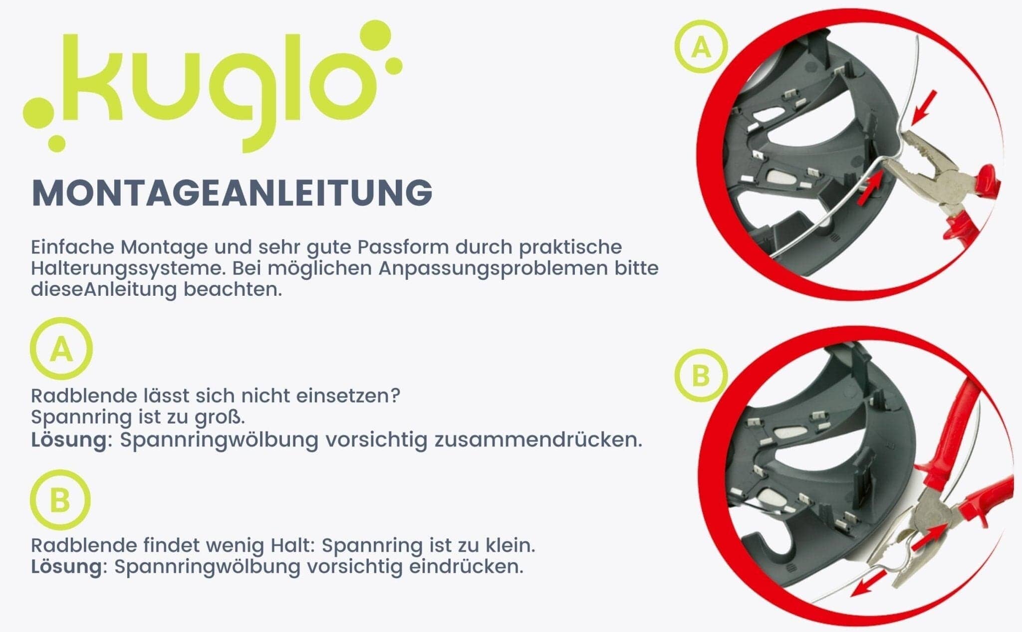 Radkappen silber-grau-schwarz Flash - 4 Stück Radzierblenden für Stahlfelgen 14-16 Zoll