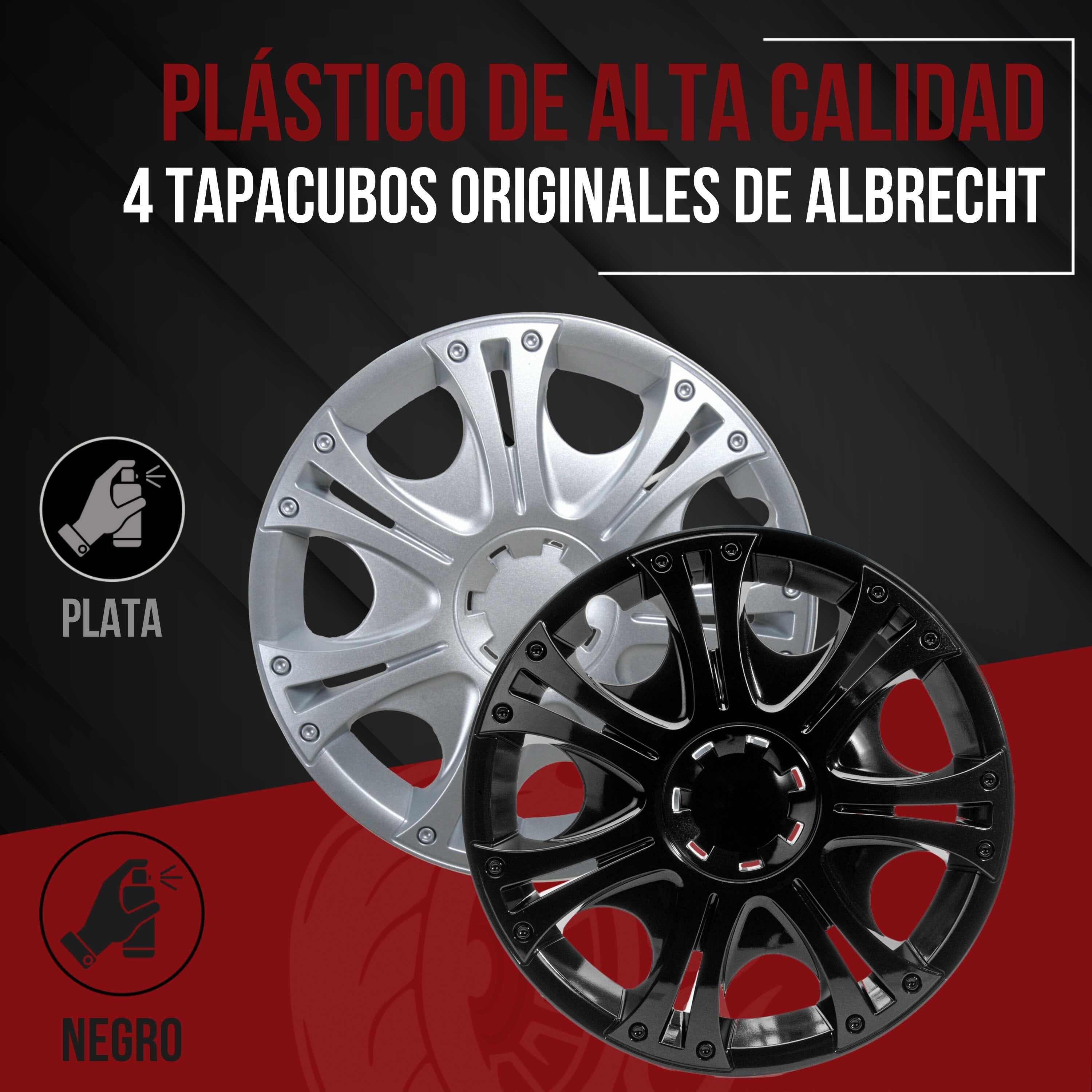 Radkappen silber oder schwarz - 4 Stück Aruba Radzierblenden für Stahlfelgen 13-16 Zoll