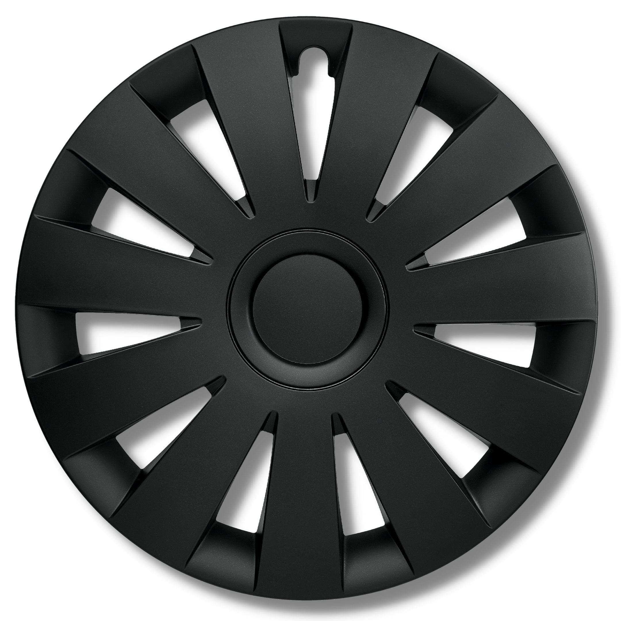 Radkappen silber oder schwarz - 4 Stück Strike Radzierblenden für Stahlfelgen 13-16 Zoll