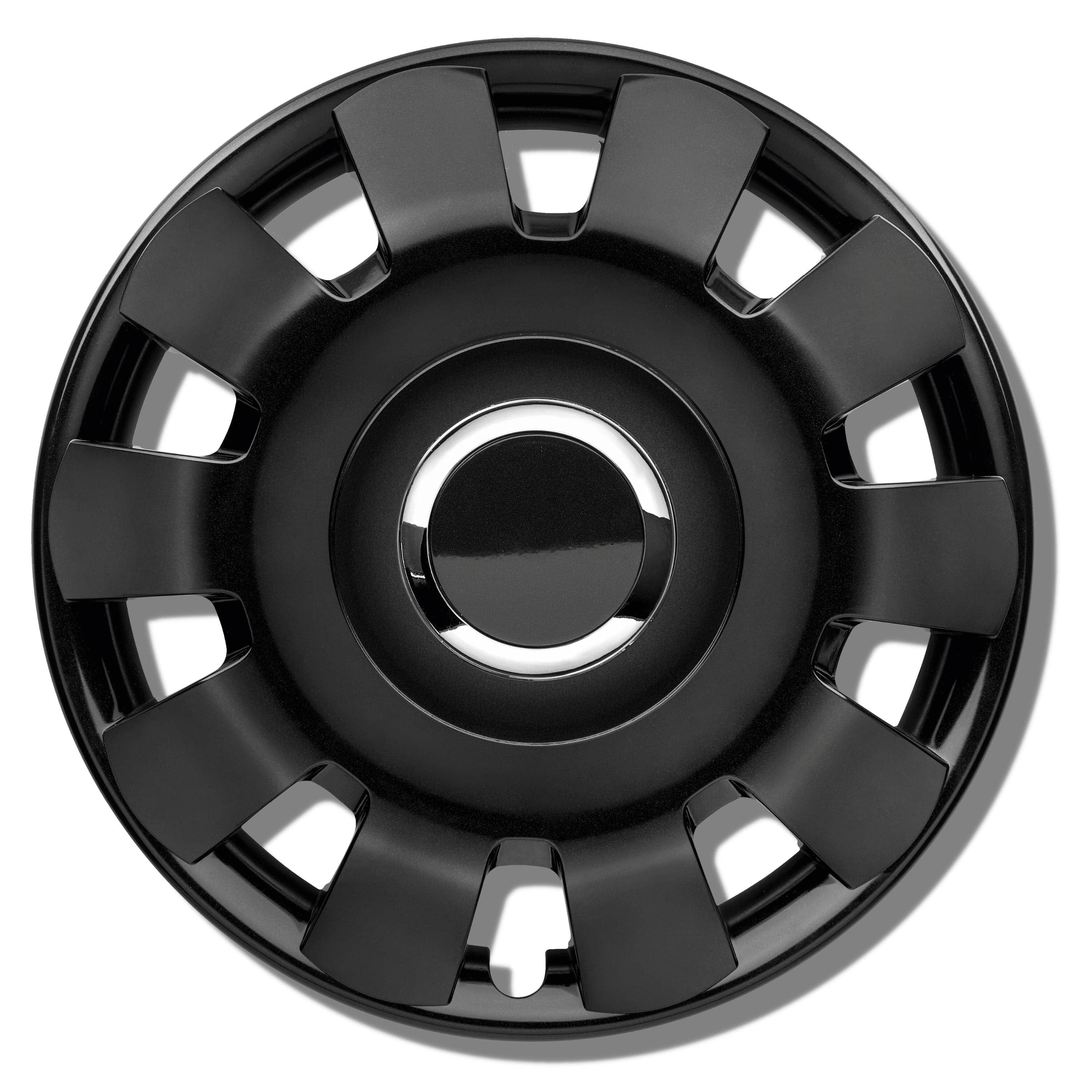 Radkappen silber oder schwarz Malibu - 4 Stück Radzierblenden für Stahlfelgen 13-16 Zoll