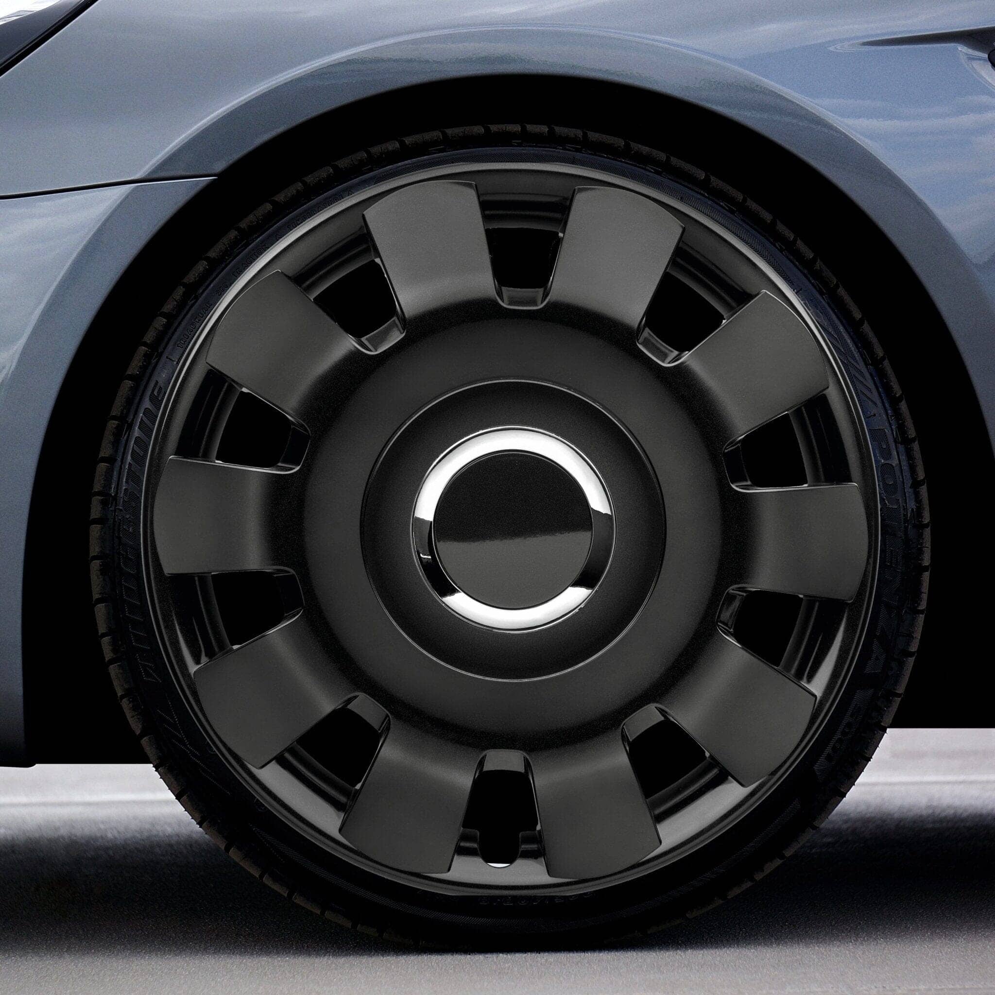 Radkappen silber oder schwarz Malibu - 4 Stück Radzierblenden für Stahlfelgen 13-16 Zoll