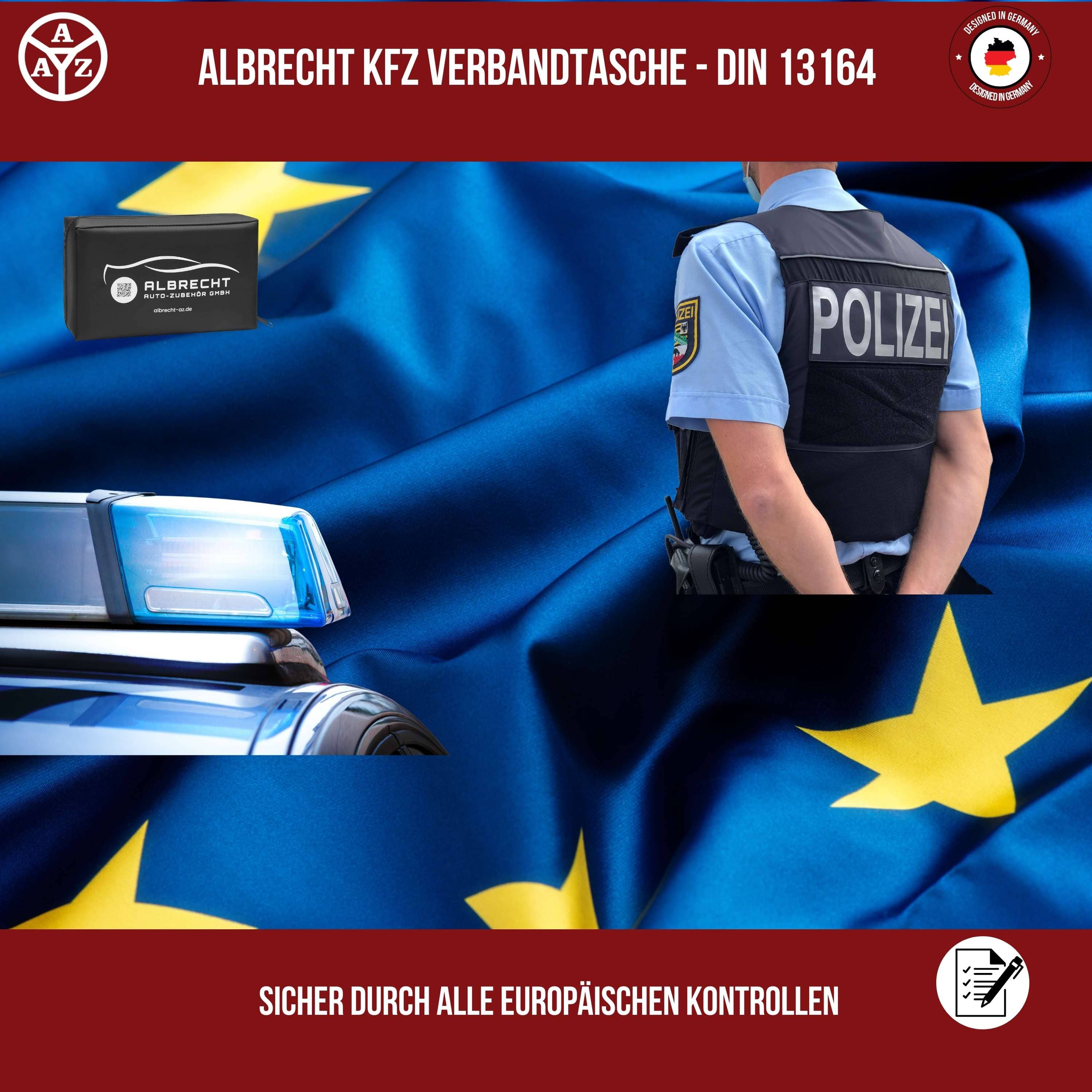 Verbandtasche PKW 2022 - DIN 13164:2022 Verbandkasten schwarz