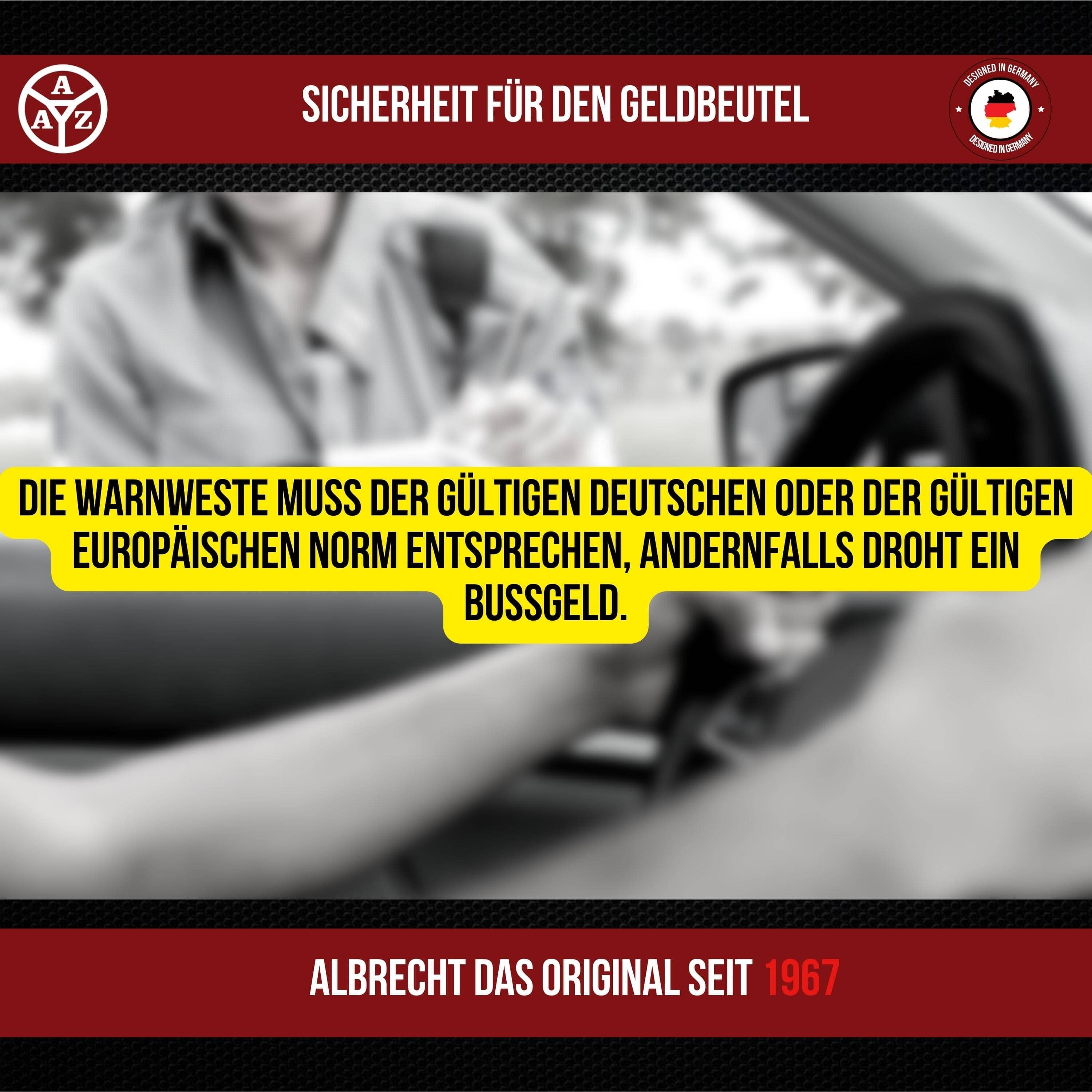 Ryaco Warnwesten Auto, Warnweste Sicherheitsweste, 360 Grad Gut Sichtbar  Reflektierende Warnschutzweste für Auto KFZ Fahrrad Motorrad mit Hohem
