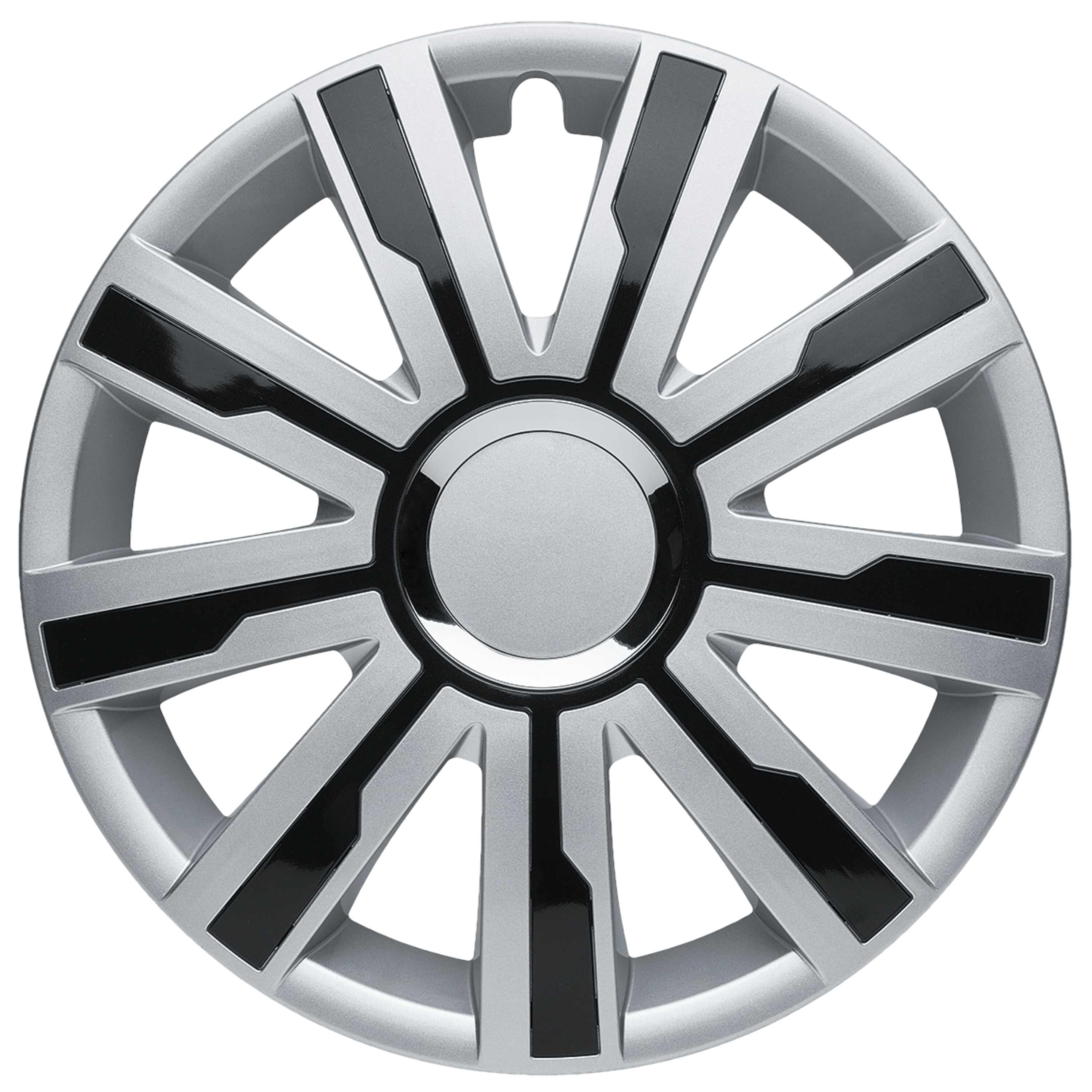 Kuglo Hubcaps Mirage Silver or Grey-Black (4 pieces)
